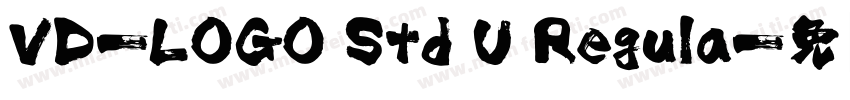 VD-LOGO Std U Regula字体转换